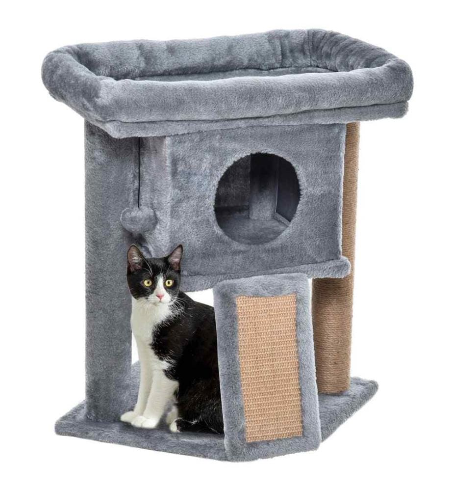 Arbre à chat griffoir avec tapis à gratter en jute 40x40x57 cm