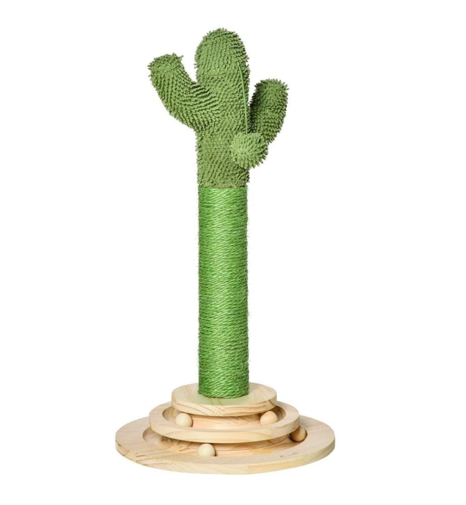 Arbre à chat Cactus Arbre à chat 60 cm Haut Vert Naturel