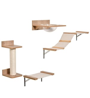 4-piece climbing wall for cats Cat climbing wall