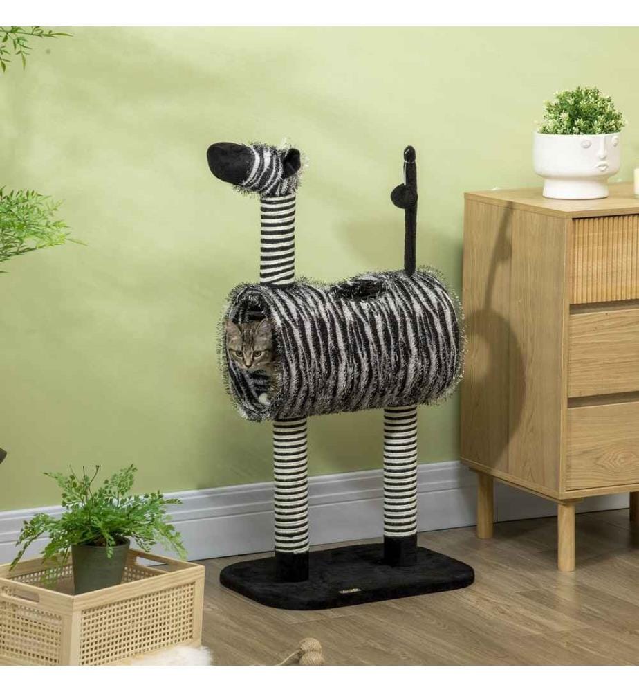 Scratching tree Cat tree Climbing tree Zebra 93 cm
