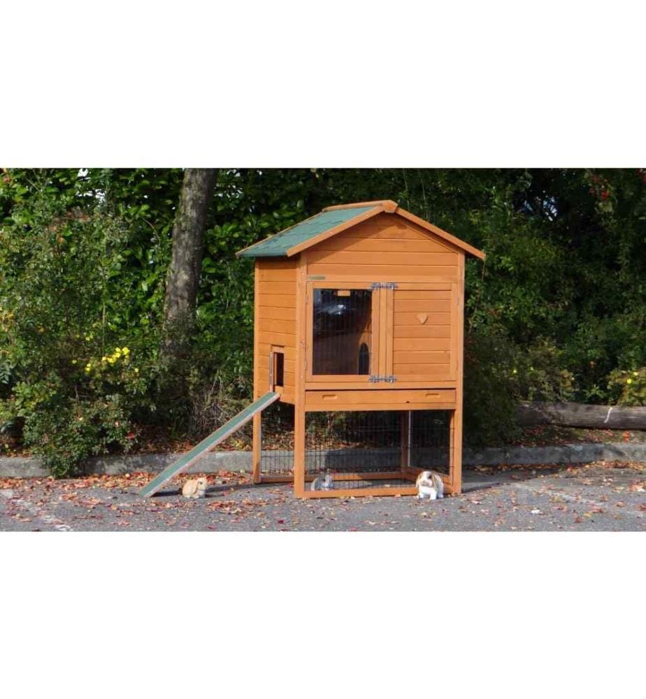 Rabbit hutch for 2-4 rabbits with Prestige Medium rodent guard