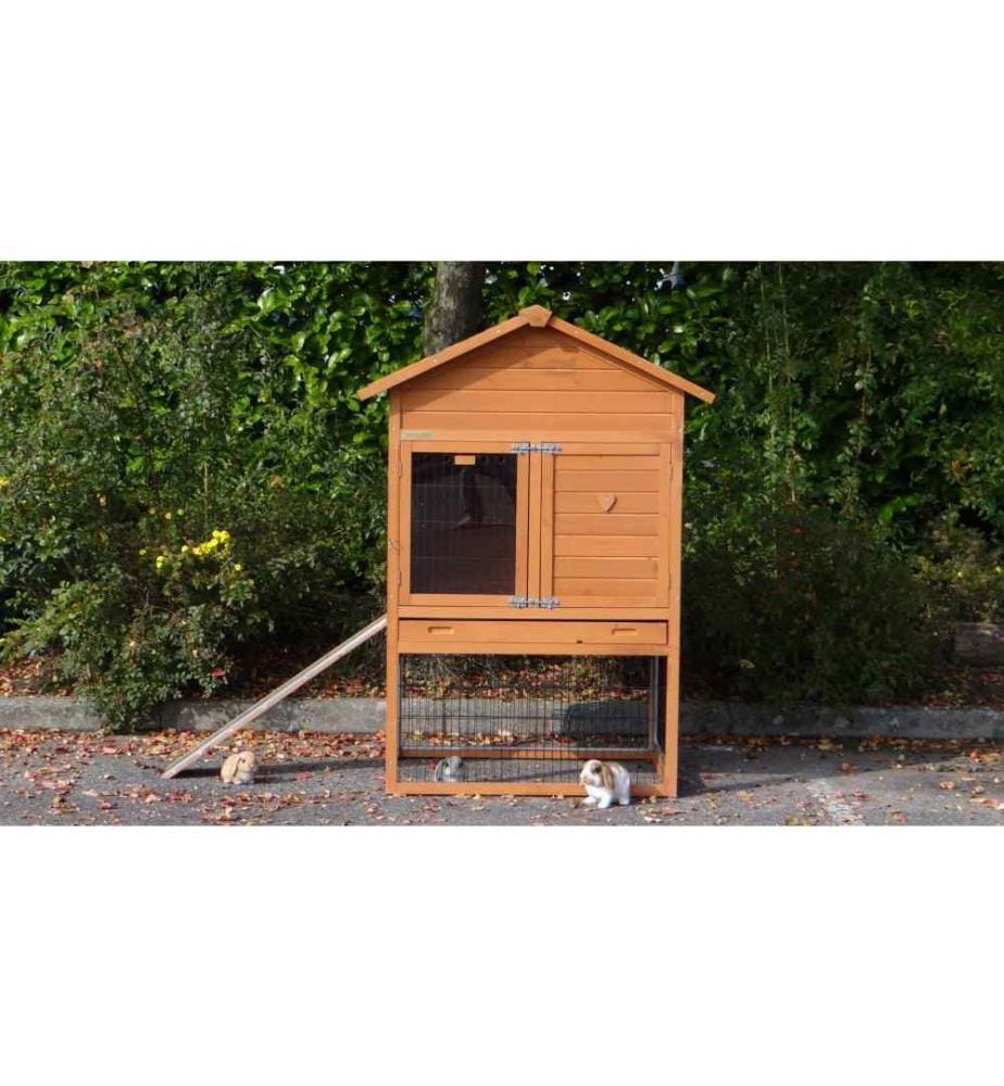 Rabbit hutch for 2-4 rabbits with Prestige Medium rodent guard