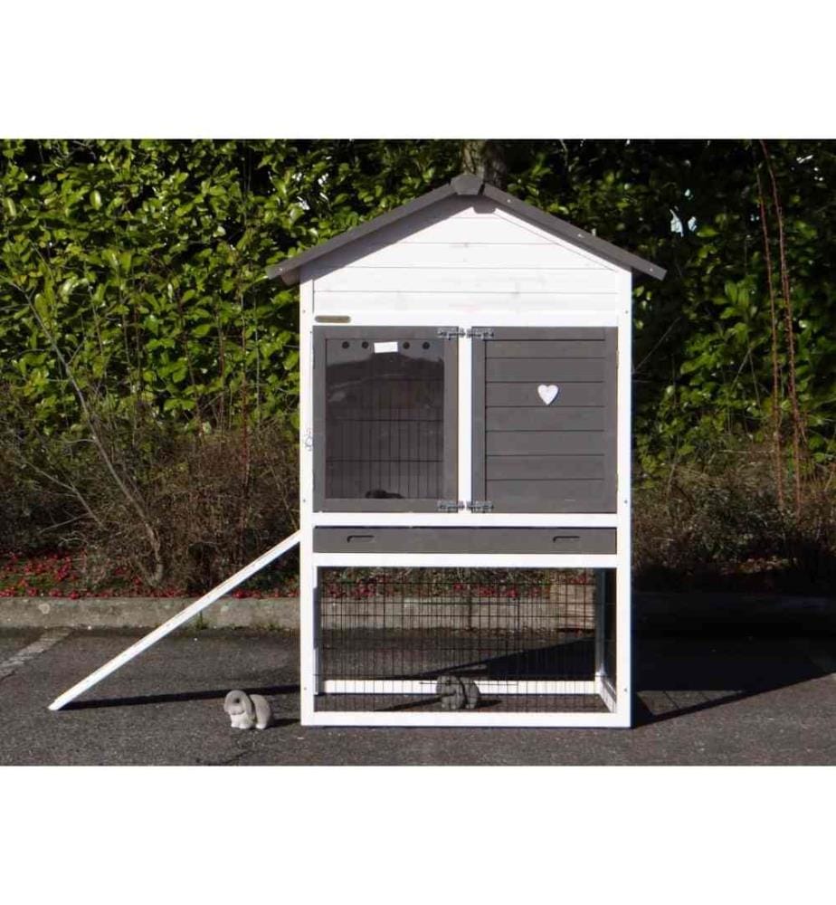 Rabbit hutch Prestige Medium with rodent protection