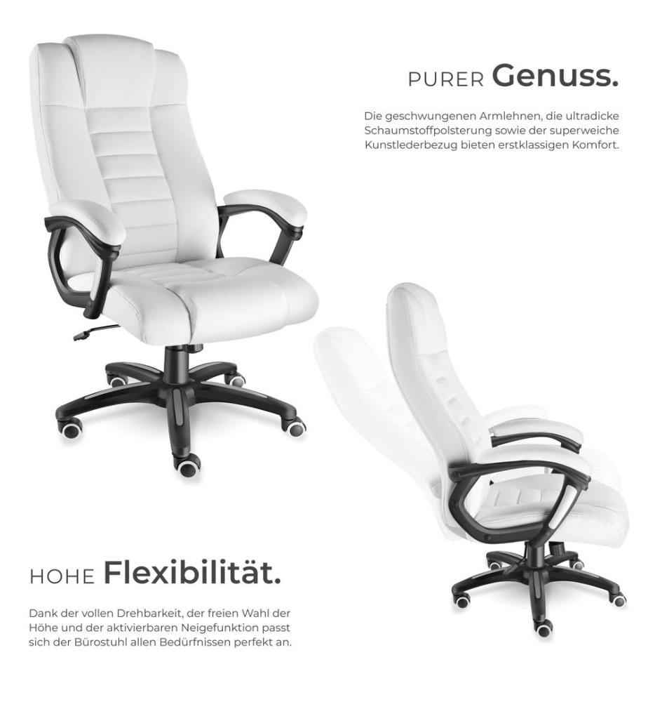 Luxus Chefsessel - weiss