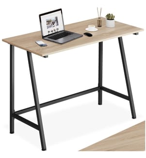 Scrivania Newton 100 x 50 x 77 cm - Industriale legno chiaro, rovere Sonoma