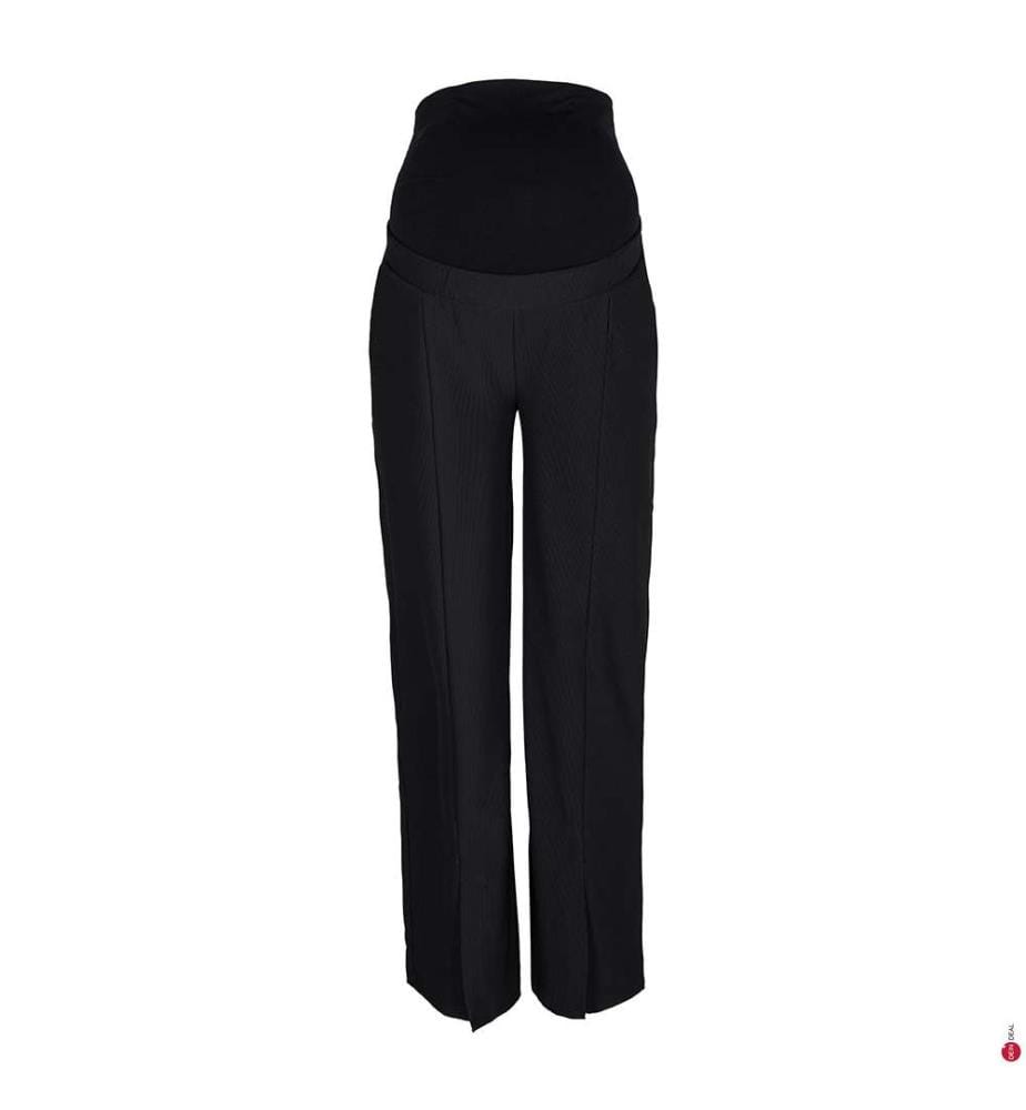 Pantalon ajusté à jambe large - Noir
