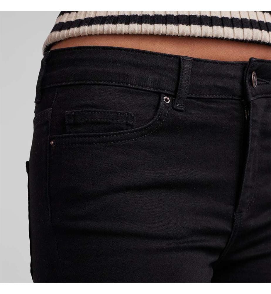 Delly Straight Ankl Bl648 - Schwarzer Denim