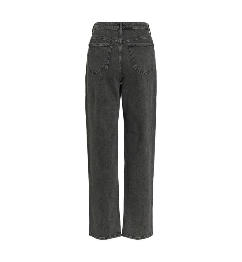 Vikelly Jaf Hw Straight Jeans-Dunkelgrau-Denim-Waschung-107