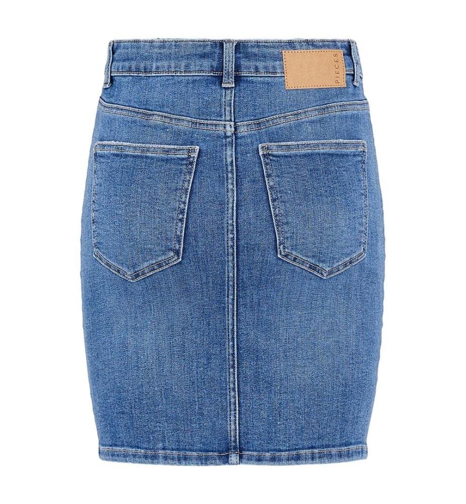 Slim Fit Jeansrock - Blau
