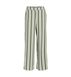 Pantalon Large - Huile,Vert,Cloud Dancer