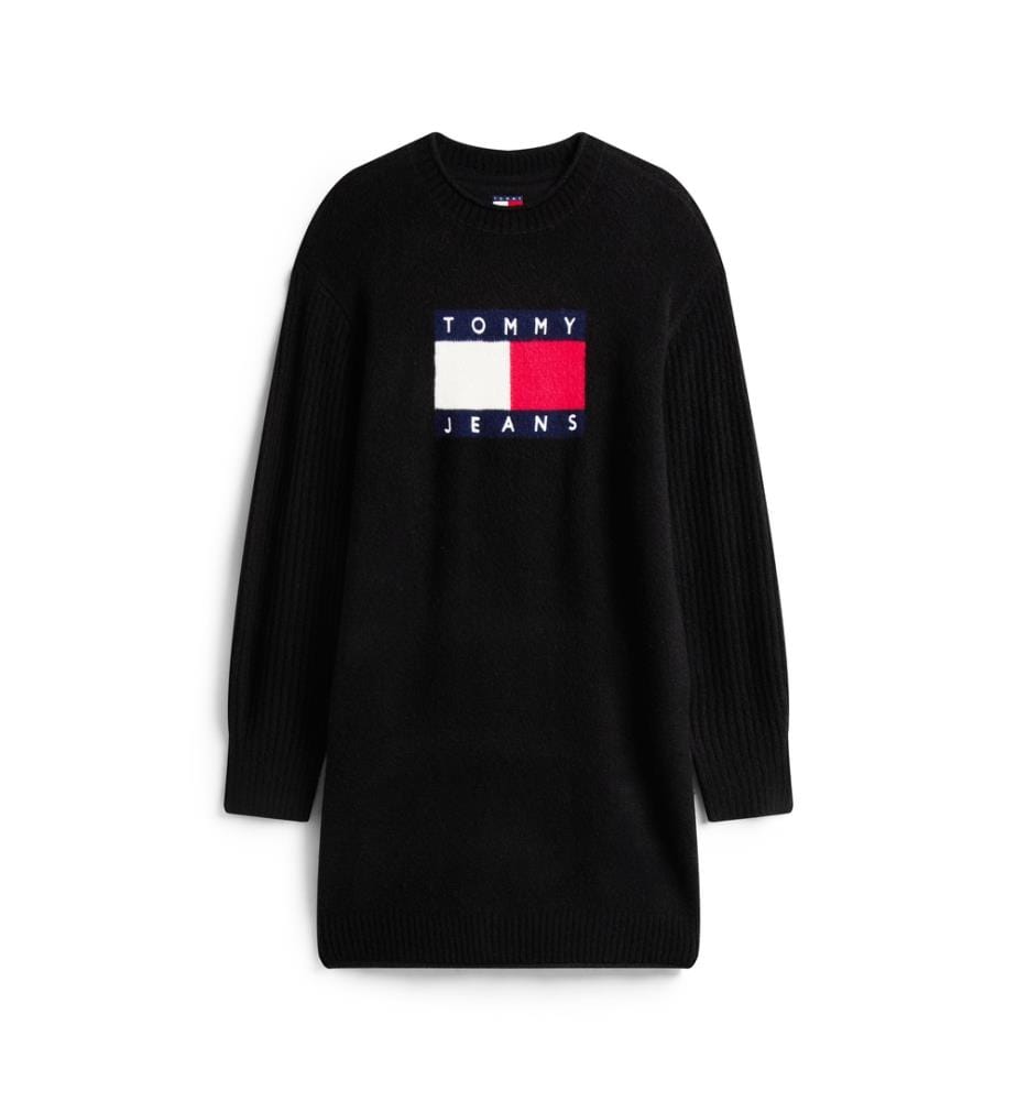 Tommy Flag Pulloverkleid - Black