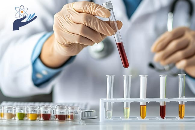 Gesundheitscheck und Laboranalyse