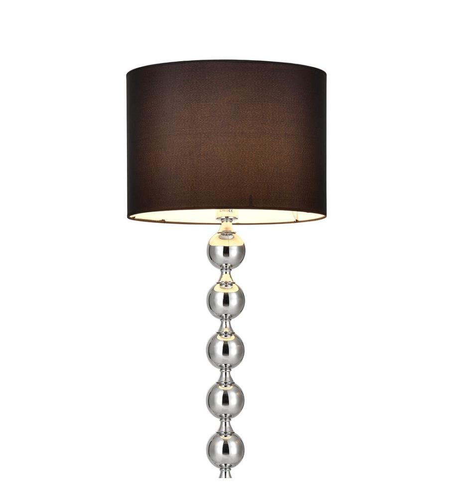 Lampada da terra Spheric Black Ø48x155 cm cromo nero