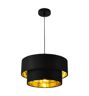 Lampada a sospensione Lopar Ø 40 cm oro nero