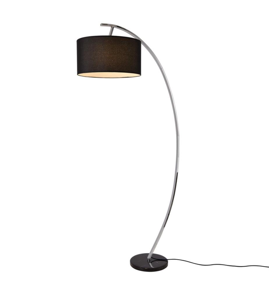 Stehlampe Steiermark 153 cm E27 60W Schwarz