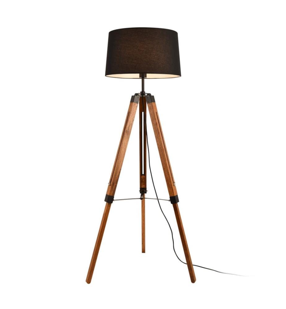 Stehlampe Lagos 144 cm Schwarz