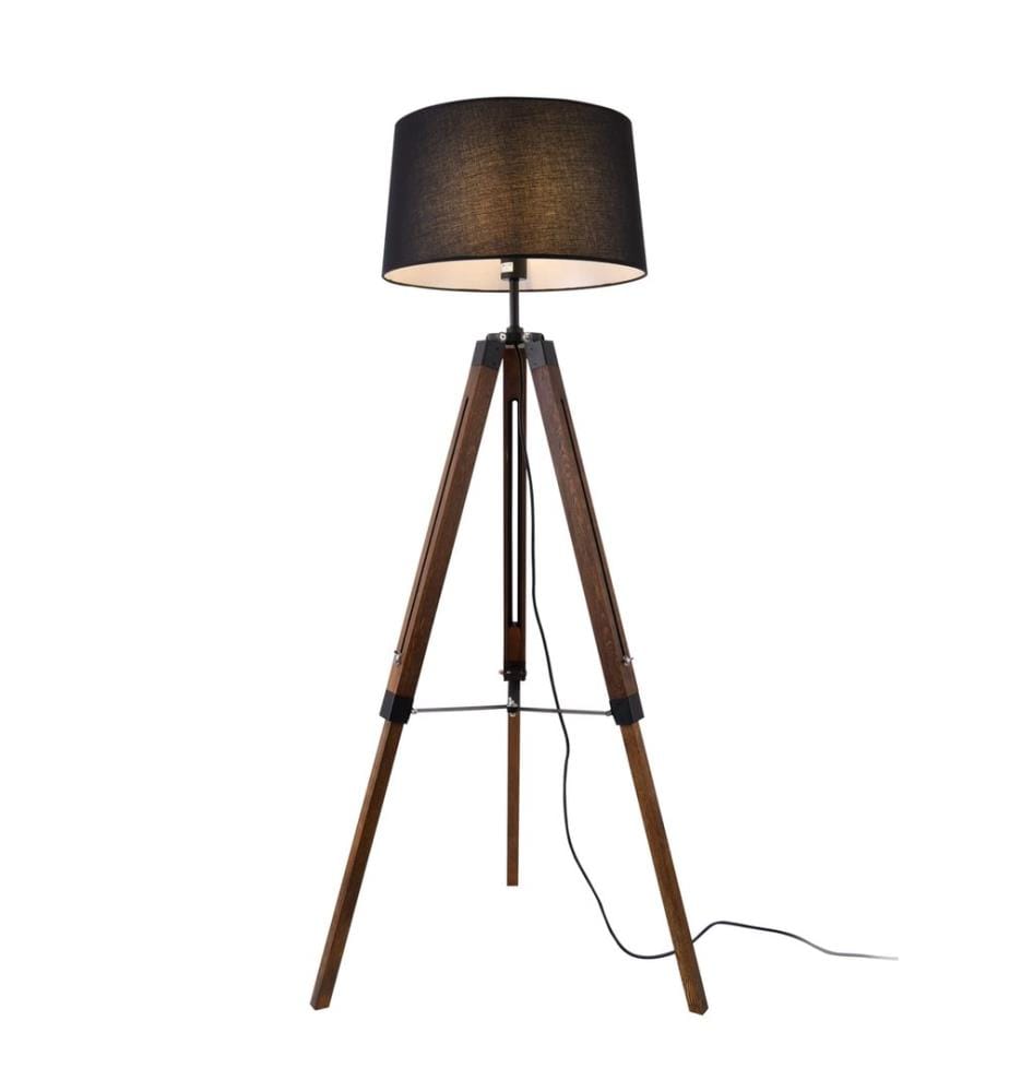 Lampadaire Karlsbad 145 cm noir brun