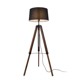 Lampada da terra Karlsbad 145 cm nero marrone