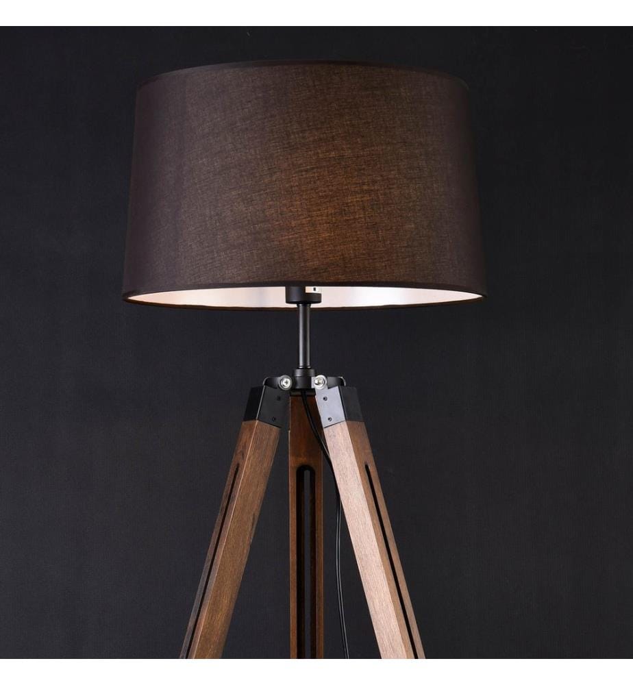 Lampadaire Karlsbad 145 cm noir brun