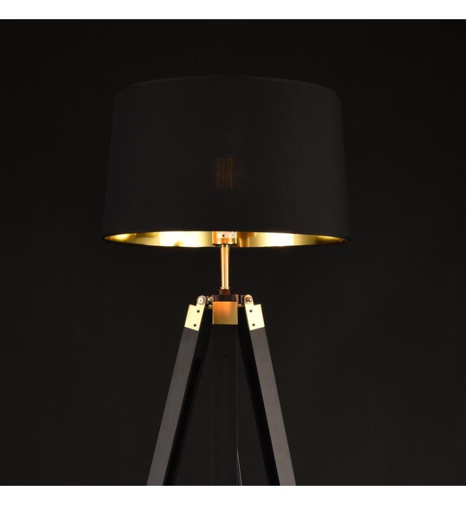Lampadaire Karlsbad 145 cm noir laiton