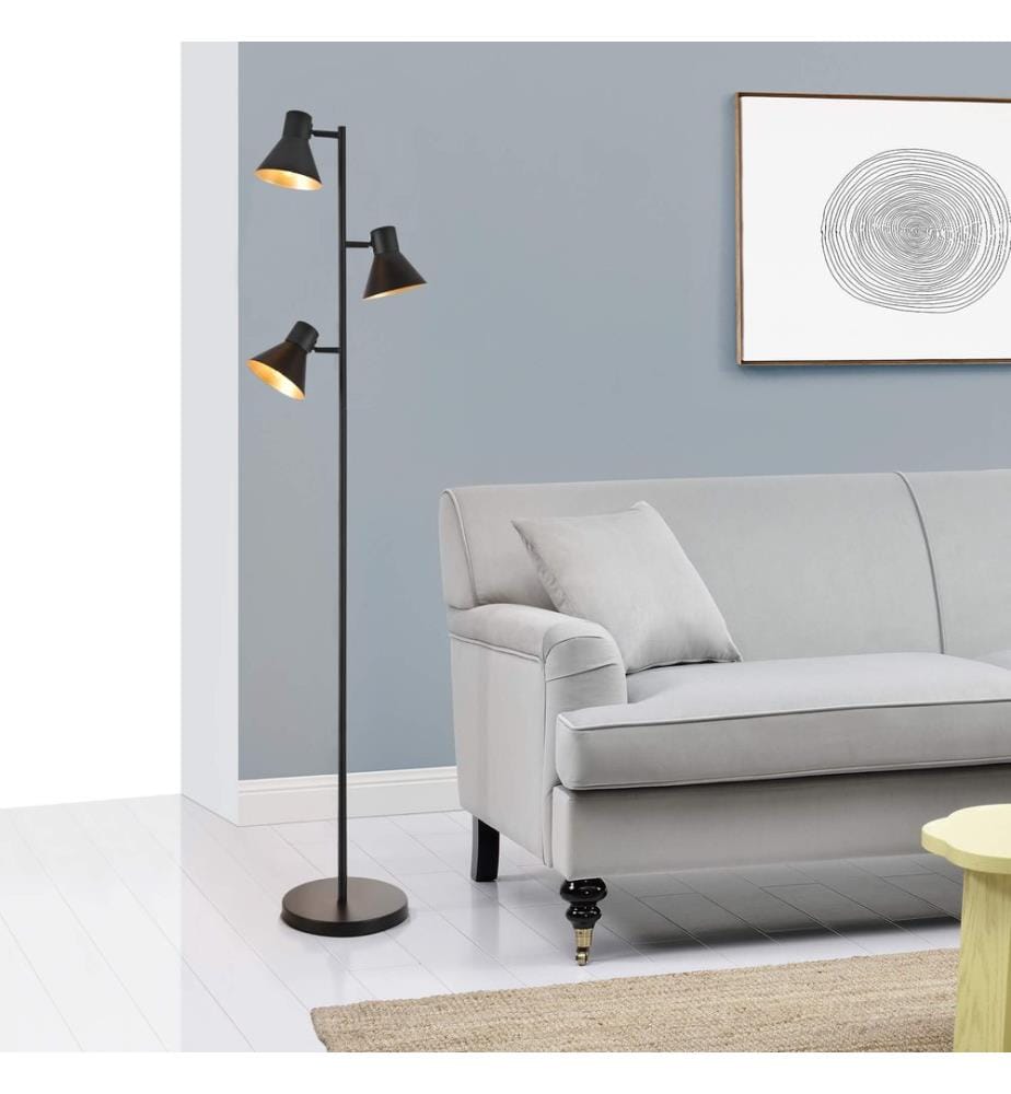 Lampadaire Pinntorp 3-fla mmig E27 -Gold