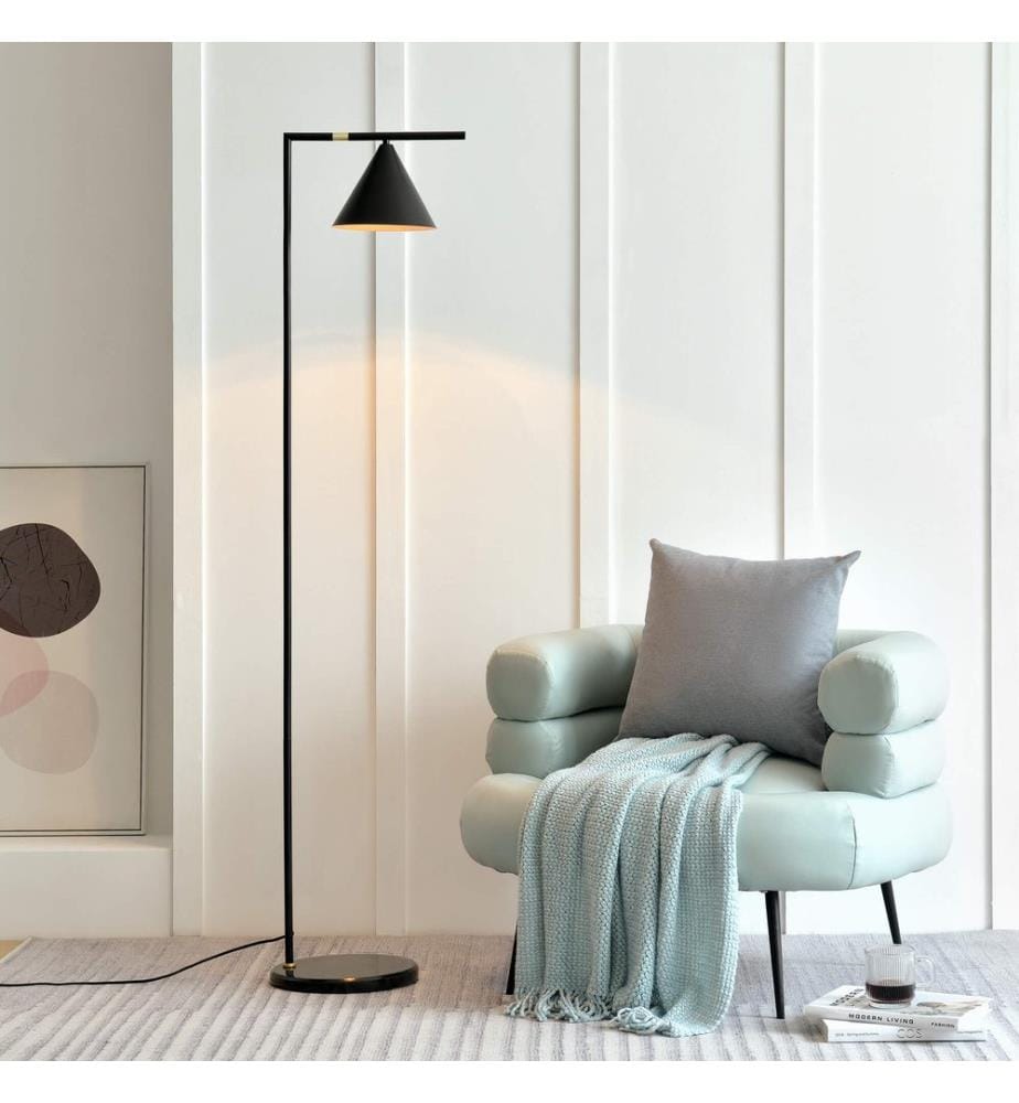 Stehlampe Leicester Schwarz