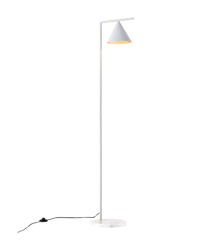 Stehlampe Leicester Weiss