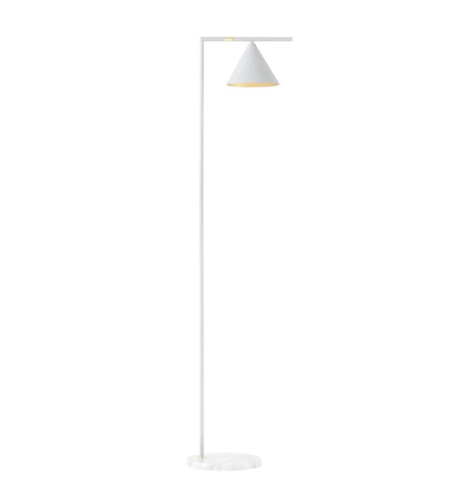 Stehlampe Leicester Weiss