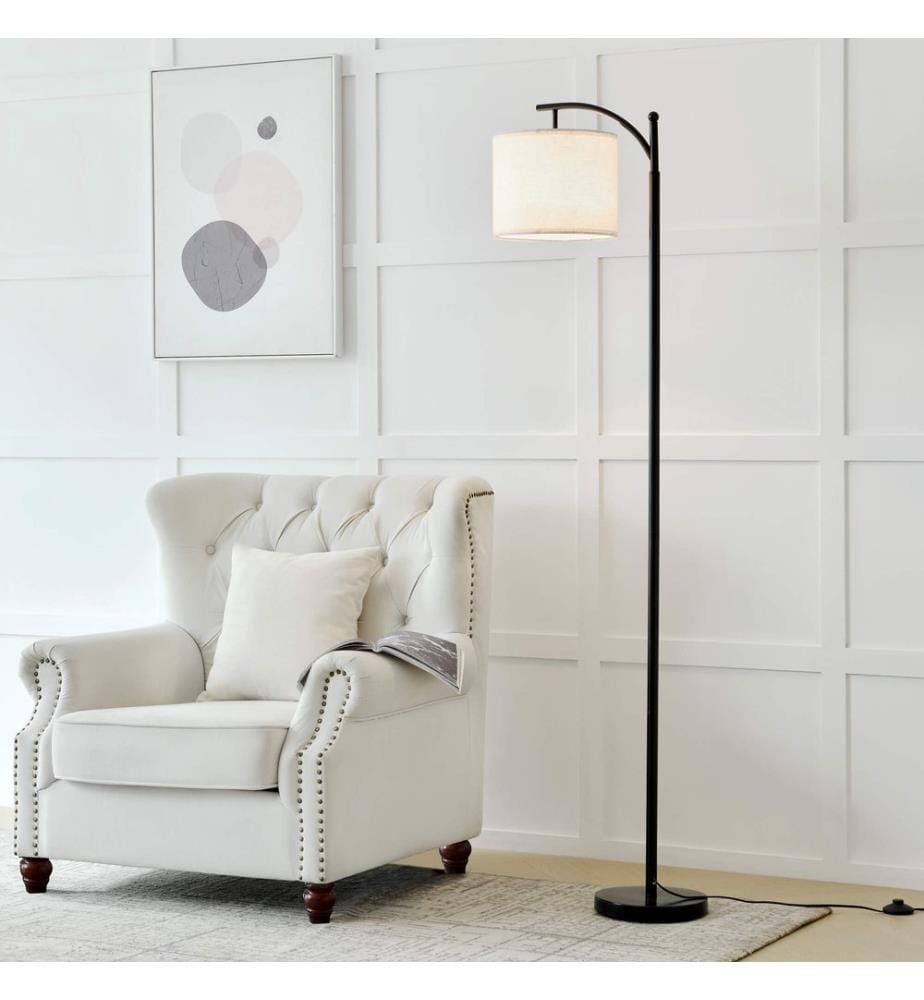 Lampadaire Coventry Noir Beige