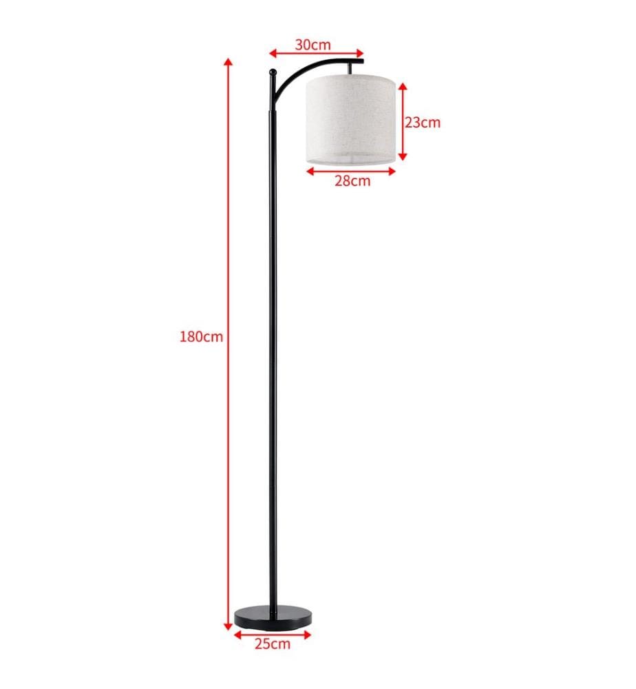 Lampadaire Coventry Noir Beige