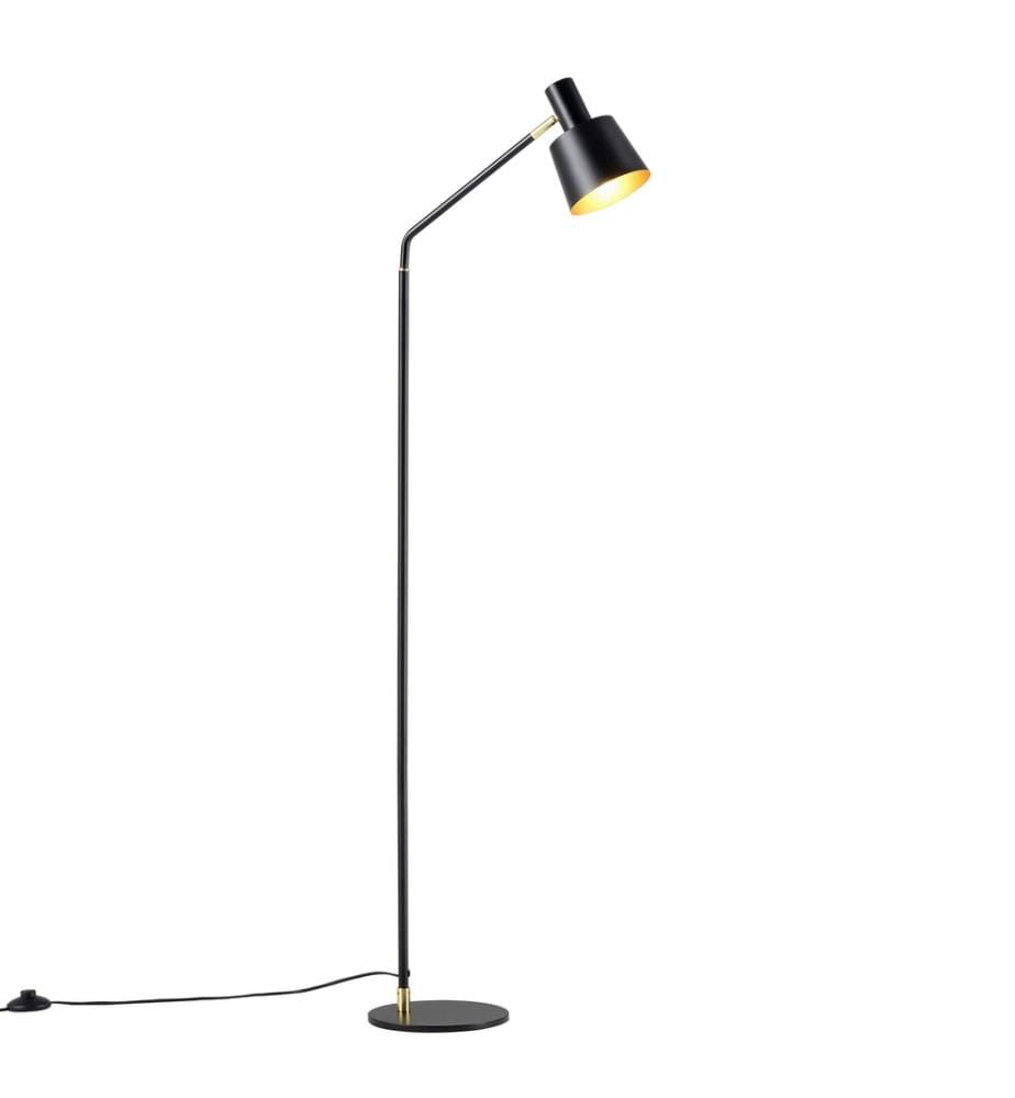Stehlampe Bristol verstellbar Schwarz
