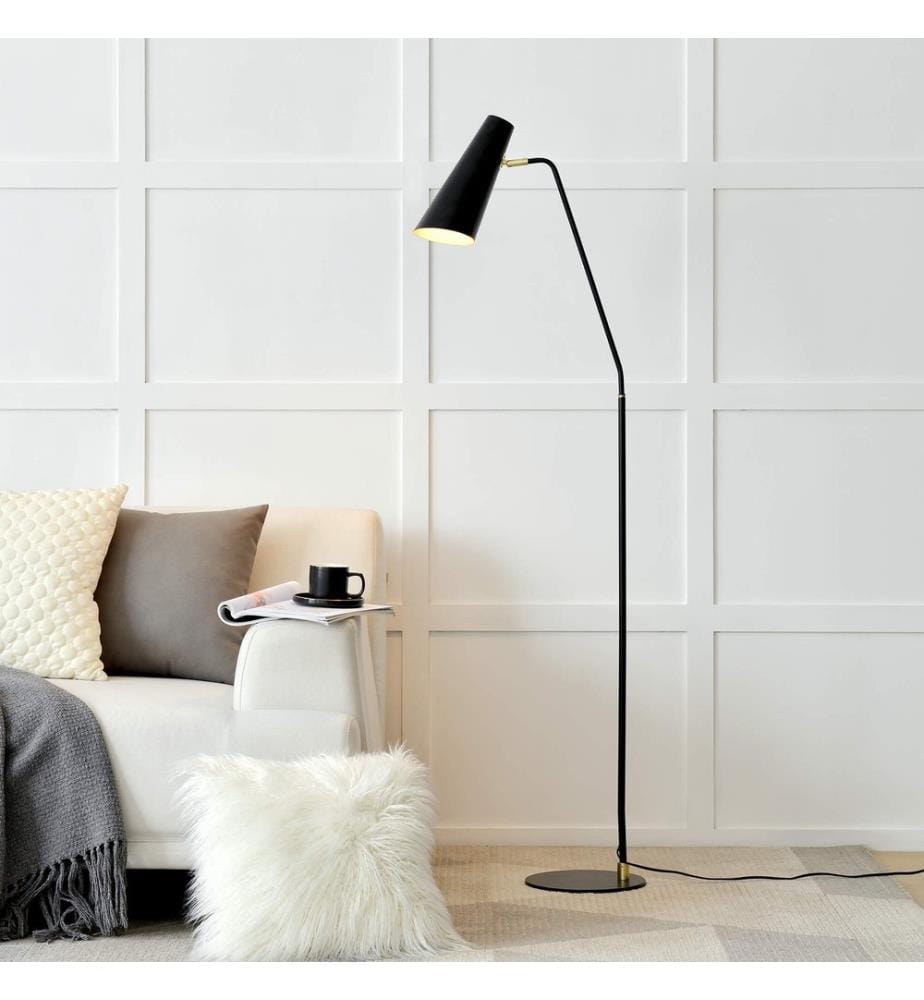 Stehlampe Norwich verstellbar Schwarz