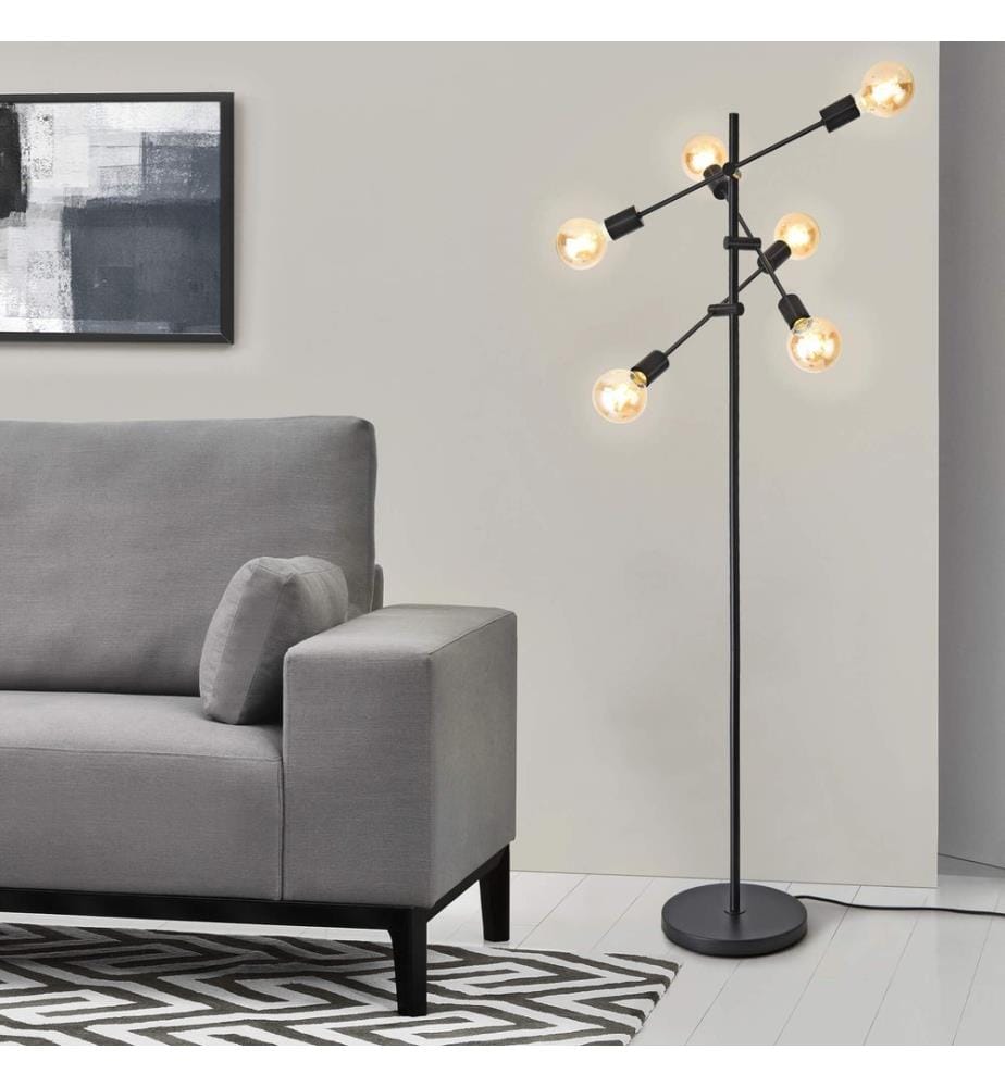 Stehlampe Craigavon 154 cm x 28 cm Schwarz