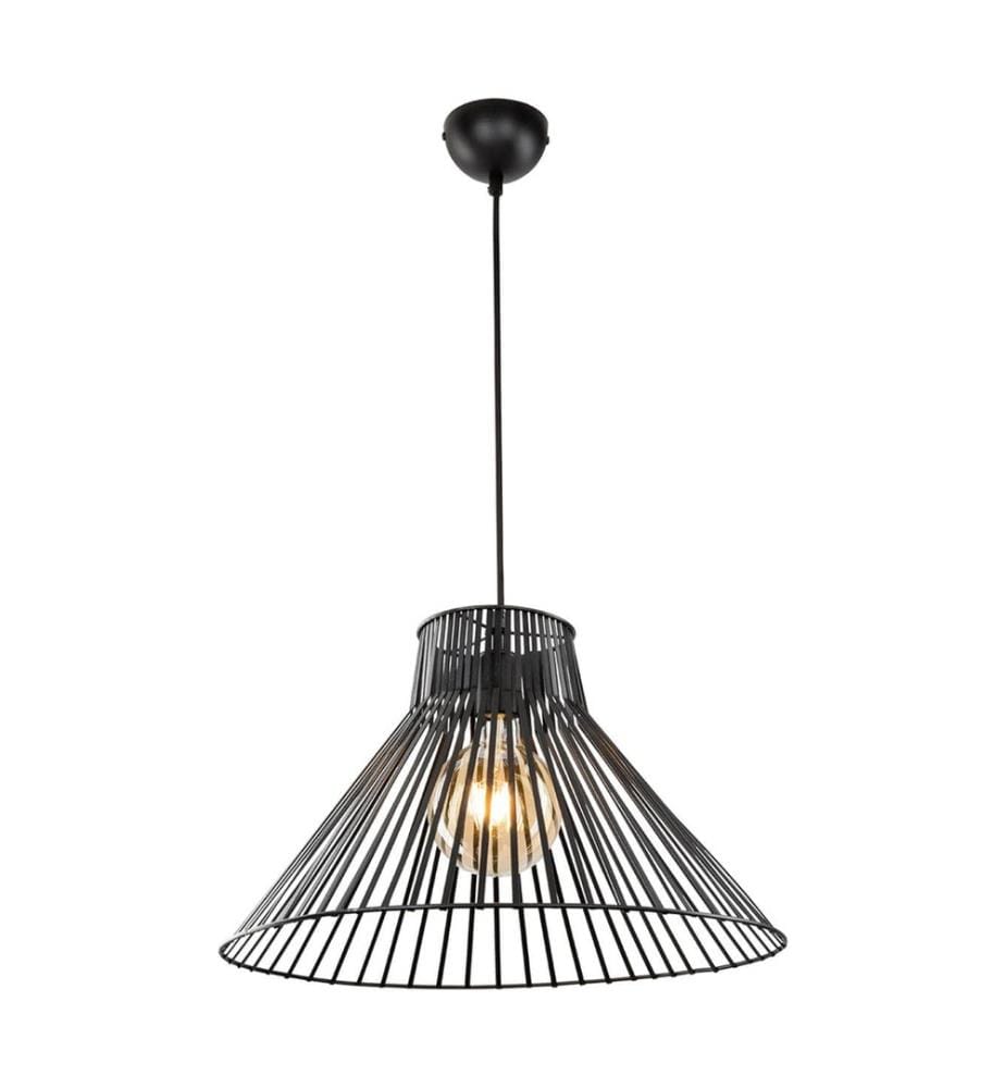 Hängeleuchte Bloxwich E27 Metall Schwarz