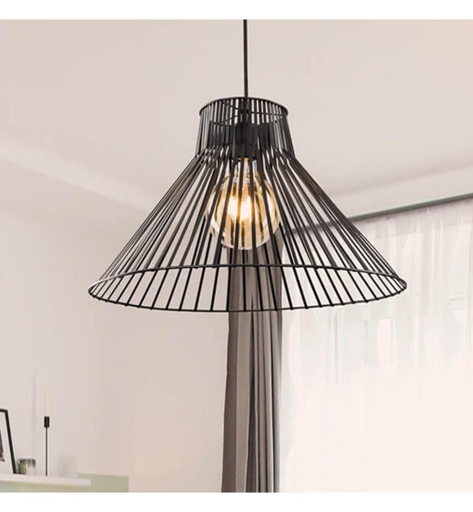 Hängeleuchte Bloxwich E27 Metall Schwarz