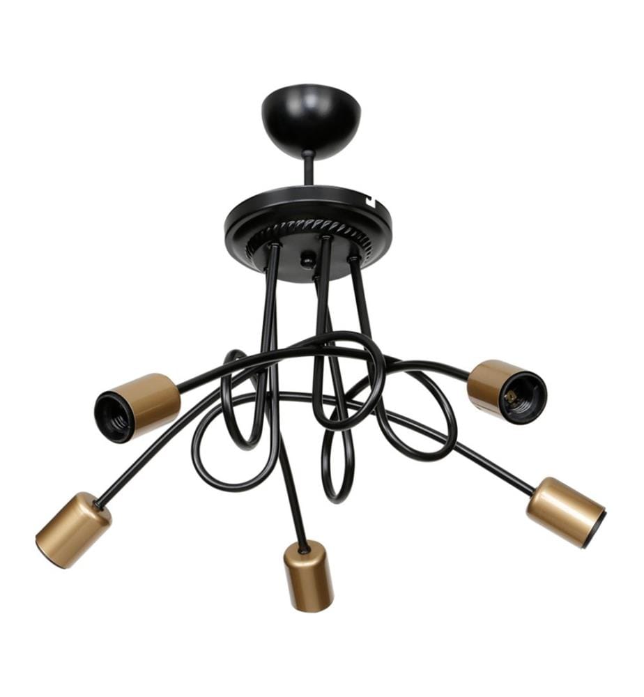 Lampe de plafond Plafonnier Kingswinford 5xE27