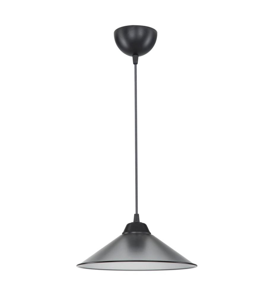 Lampe à suspendre Hereford E27 Noir Gris