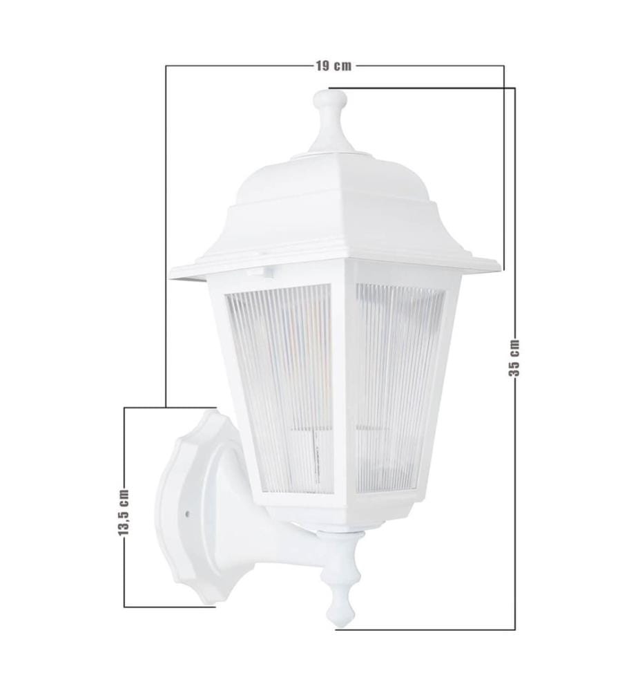 Aussenleuchte Huddersfield E27 Weiss