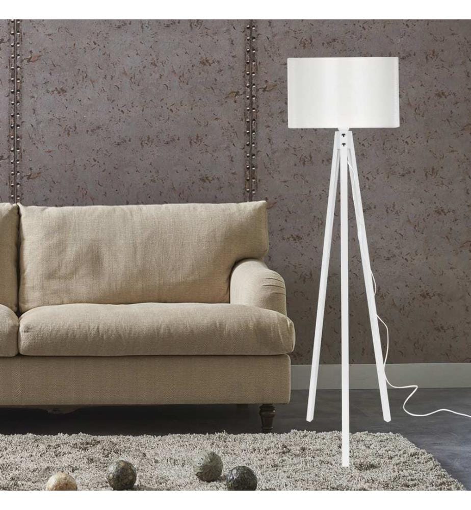 Lampadaire Lampadaire Rochester E27 Blanc
