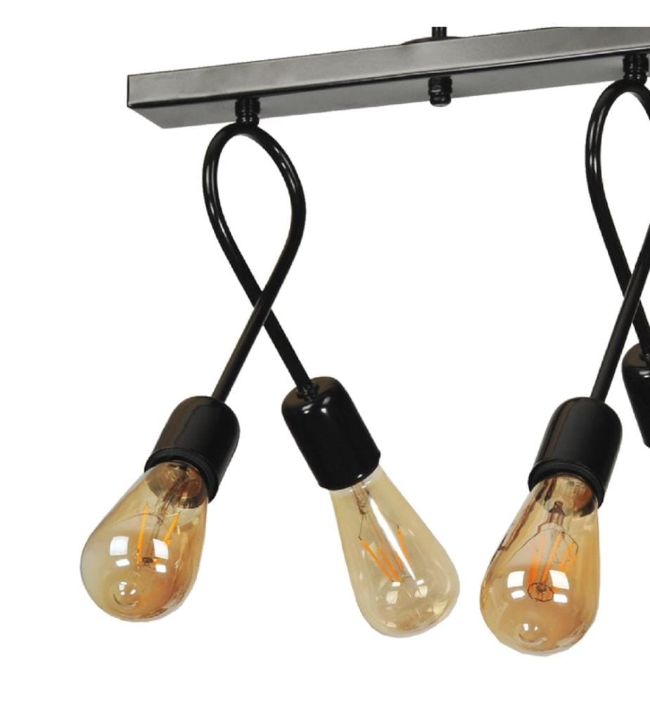 Lampe à suspendre Lymington 4-plats noir