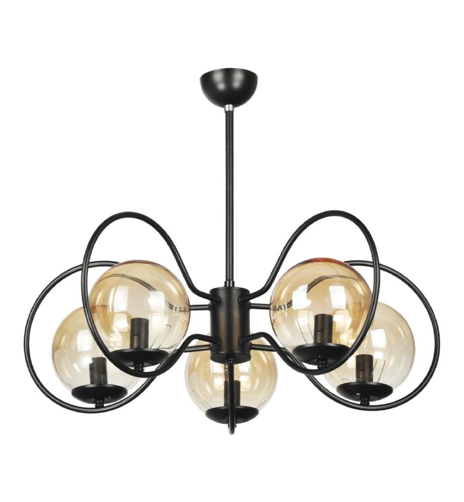 Lampe à suspendre Hunstanton 5-plats noir