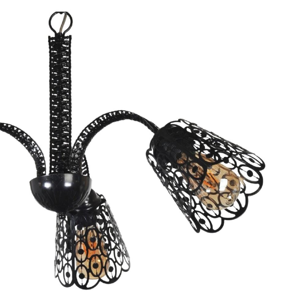 Lampe à suspendre Garforth 3-fla mm noir