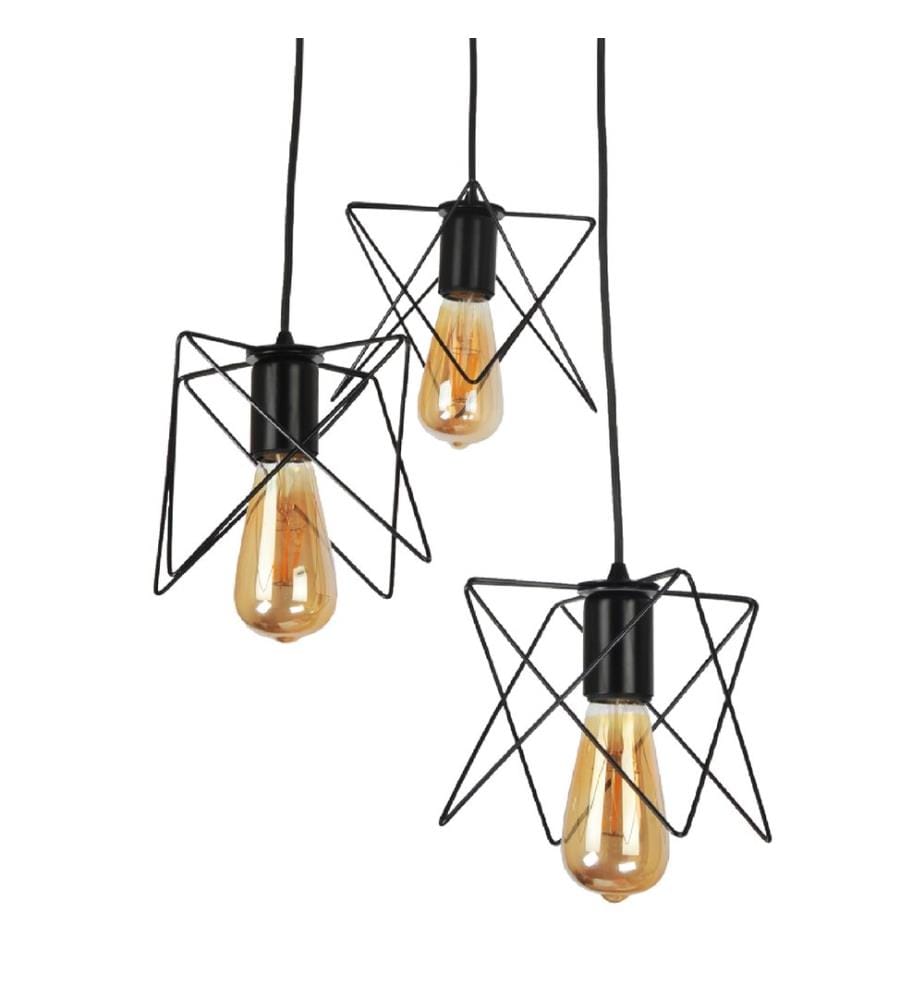 Lampe à suspendre Manningtree 3-fla mm noir