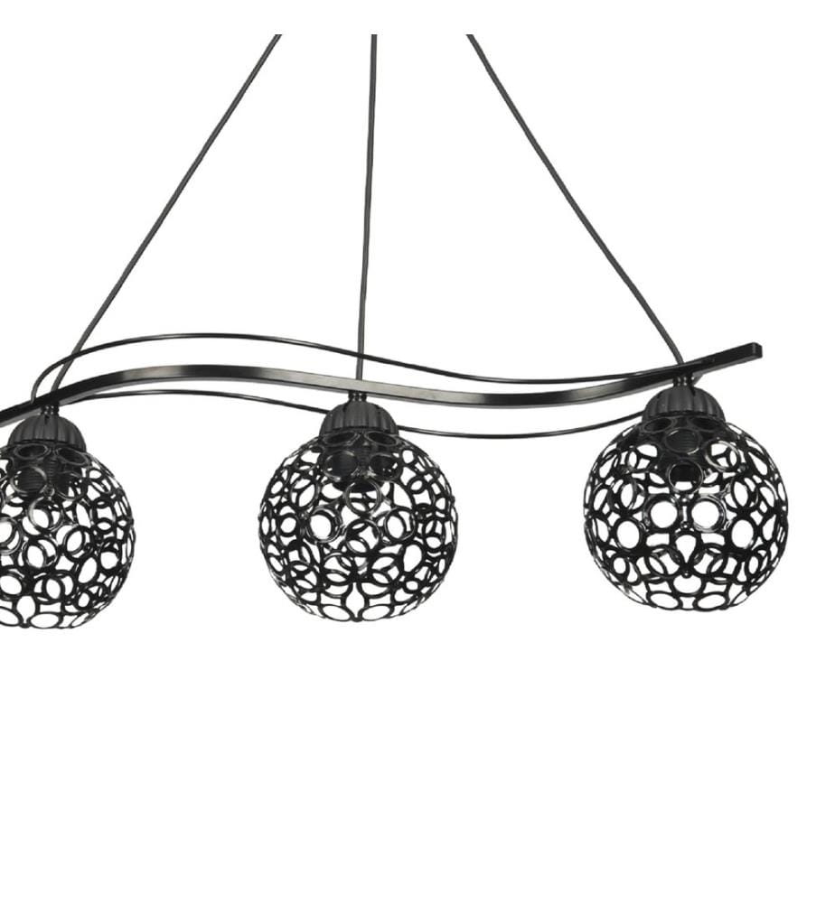 Lampe à suspendre Hyde 3-fla mm noir