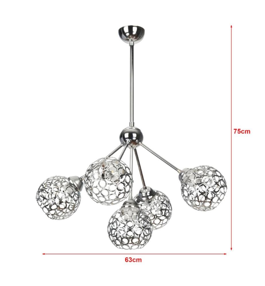 Lampe à suspendre Rutherglen Chrome