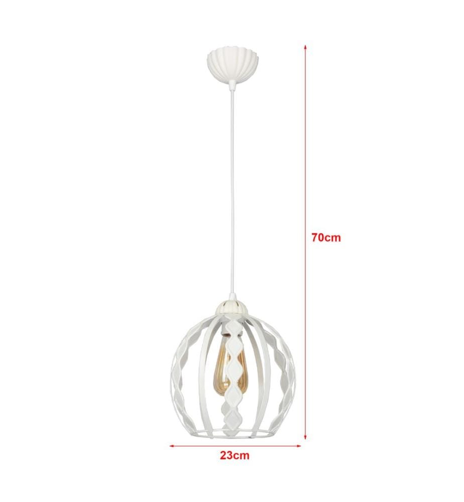Suspension Finchley Blanc