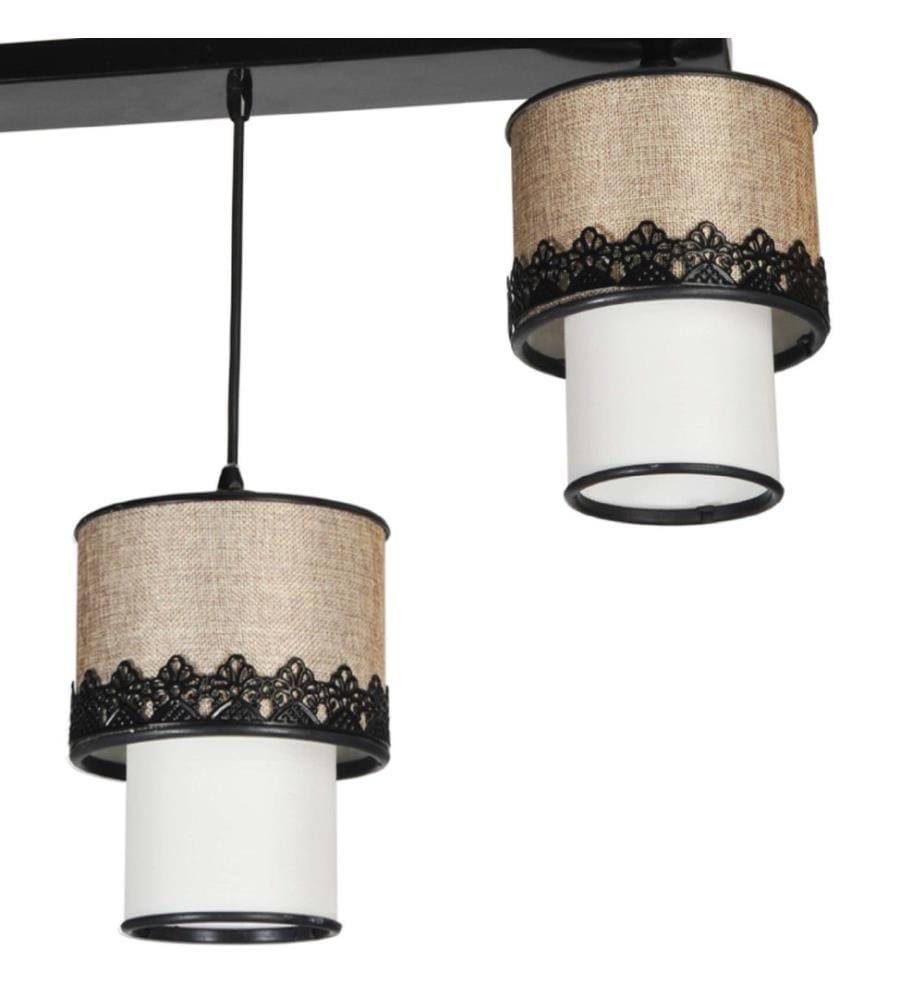 Suspension Broadstairs Noir Beige Blanc