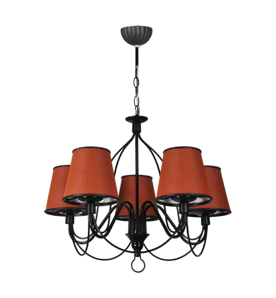 Lustre Hatfield 5xE27 Orange