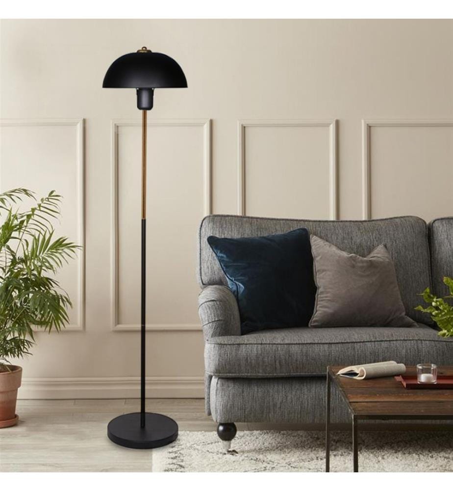 Lampadaire Lampadaire Northampton Noir Laiton