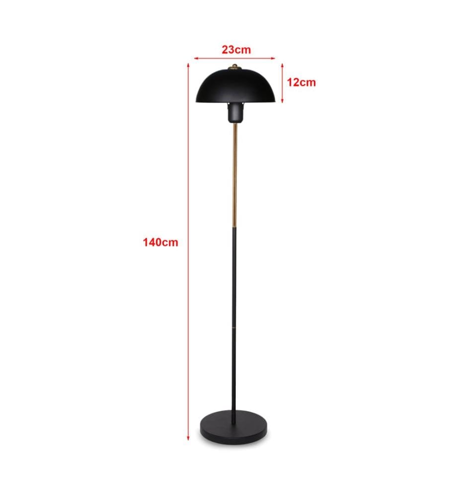 Lampadaire Lampadaire Northampton Noir Laiton